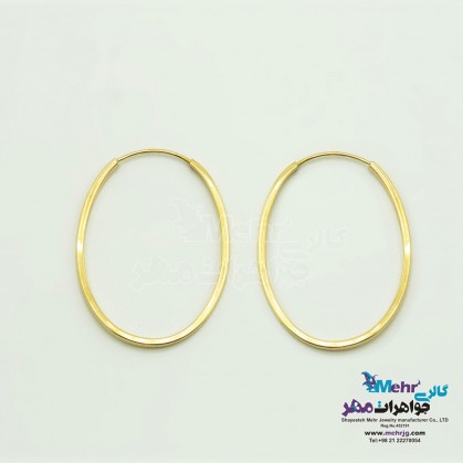 Gold Earrings - Ring Design-ME1108
